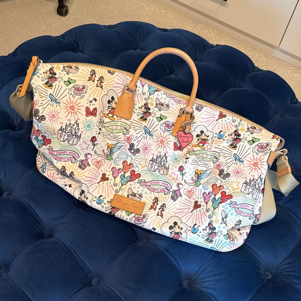 Dooney & Bourke Disney Sketch Weekender Bag